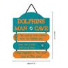 FOCO Miami Dolphins NFL Mancave Team Logo Man Cave Hanging Wall Sign view 2