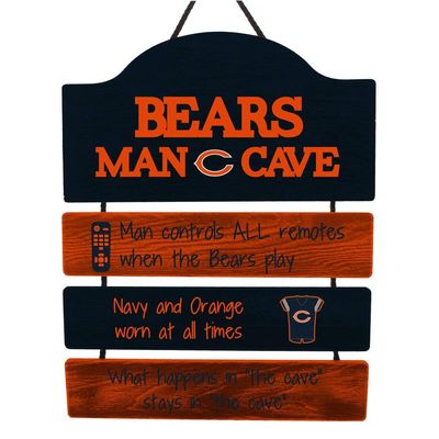 FOCO Chicago Bears NFL Mancave Team Logo Man Cave Hanging Wall Sign