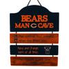 FOCO Chicago Bears NFL Mancave Team Logo Man Cave Hanging Wall Sign view 1