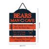 FOCO Chicago Bears NFL Mancave Team Logo Man Cave Hanging Wall Sign view 3