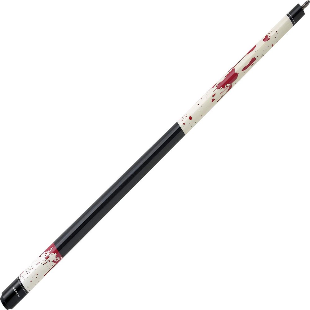 ACTION Impact IMP12 White with Red Blood Splatter Pool/Billiards Cue Stick