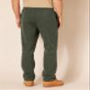 Amazon Essentials Men's Relaxed Straight Leg Fleece Open Bottom Sweatpant (Available in Big & Tall), Olive Heather, X-Large view 3