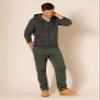 Amazon Essentials Men's Relaxed Straight Leg Fleece Open Bottom Sweatpant (Available in Big & Tall), Olive Heather, X-Large view 4