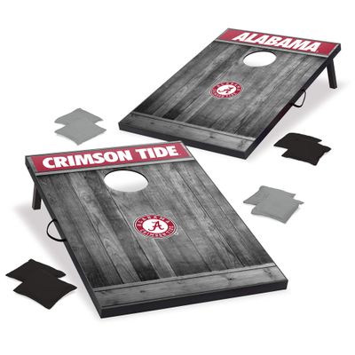 Wild Sports NCAA College Alabama Crimson Tide Tailgate Toss - Gray Wood Designalabama Crimson Tide Tailgate Toss - Gray Wood Design, Team Color, 2'X3'