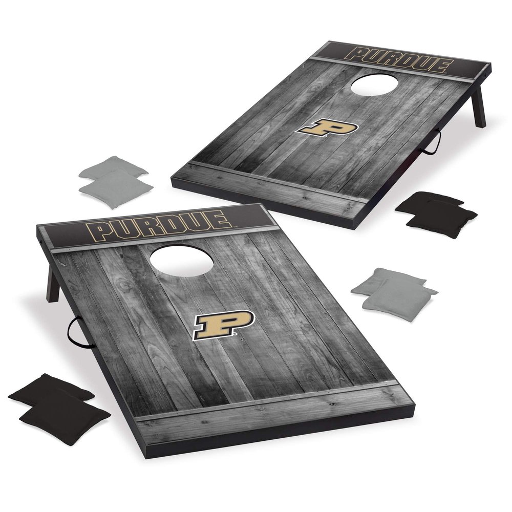 Wild Sports 2'x3' MDF Wood NCAA College Purdue Boilermakers Cornhole Set