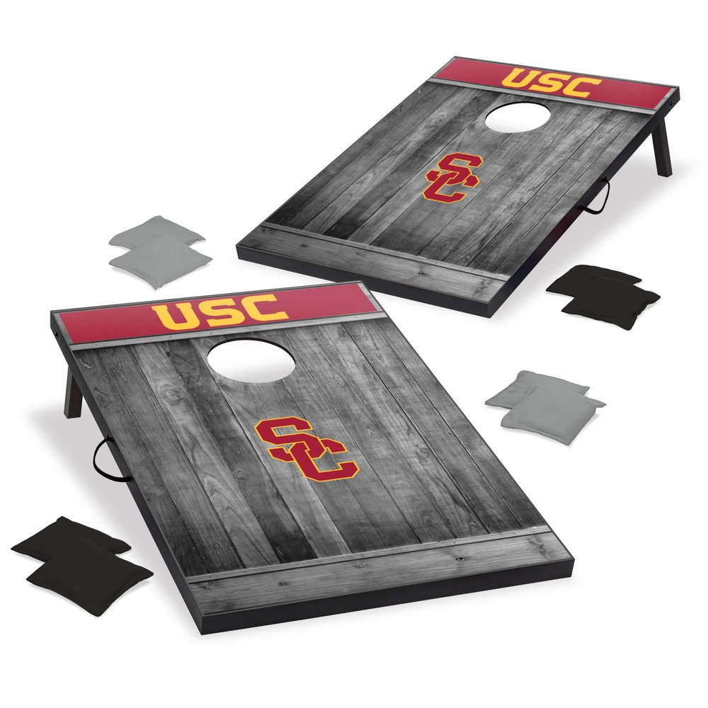 Wild Sports 2'x3' MDF Wood NCAA College USC Trojans Cornhole Set