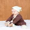 Babysoy Baby Girls' Duo-Styles Double Knot Solid Color Hat/Beanie (6-12 Months, Pink Lemon) view 4