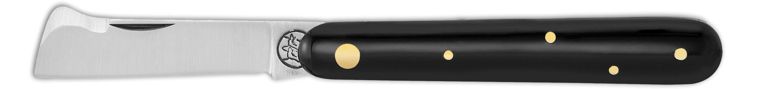 DUE BUOI GRAFTING KNIFE 202 WITH BLACK POLYMER HANDLE. (PROFESSIONAL KNIFE NOT AN EDC POCKET KNIFE)