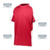 Augusta Sportswear Boys Cutter Jesey Red/White view 4
