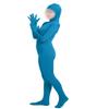 Girls' Women's Full Body Open Face Spandex Unitard Mask Zentai Costume Bodysuit (M, Blue) view 3