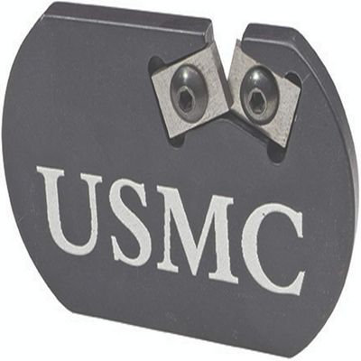 Redi-Edge USMC Knife Sharpener  United states Official Marine Corps Challenge Coin Style Blade Sharpener  Compact EDC Tool for Tactical, Hunting & Camping  Military Gift for Marines