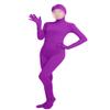 Girls' Women's Full Body Open Face Spandex Unitard Mask Zentai Costume Bodysuit (XL, Purple) view 1