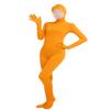 Girls' Women's Full Body Open Face Spandex Unitard Mask Zentai Costume Bodysuit (XS, Orange) view 1