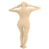Girls' Women's Full Body Open Face Spandex Unitard Mask Zentai Costume Bodysuit (XXXL, Nude) view 2