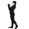 Girls' Women's Full Body Open Face Spandex Unitard Mask Zentai Costume Bodysuit (XXL, Black) view 2