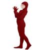 Girls' Women's Full Body Open Face Spandex Unitard Mask Zentai Costume Bodysuit (M, Burgundy) view 3
