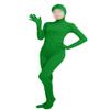 Girls' Women's Full Body Open Face Spandex Unitard Mask Zentai Costume Bodysuit (M, Green)