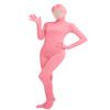 Girls' Women's Full Body Open Face Spandex Unitard Mask Zentai Costume Bodysuit (XXXL, Pink)