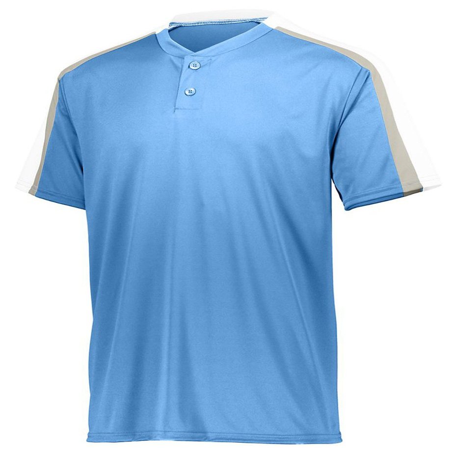 Augusta Sportswear Boys' Large 1558, Columbia Blue/White/Silver Grey