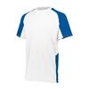 Augusta Sportswear Boys Cutter Jesey White/Navy view 1