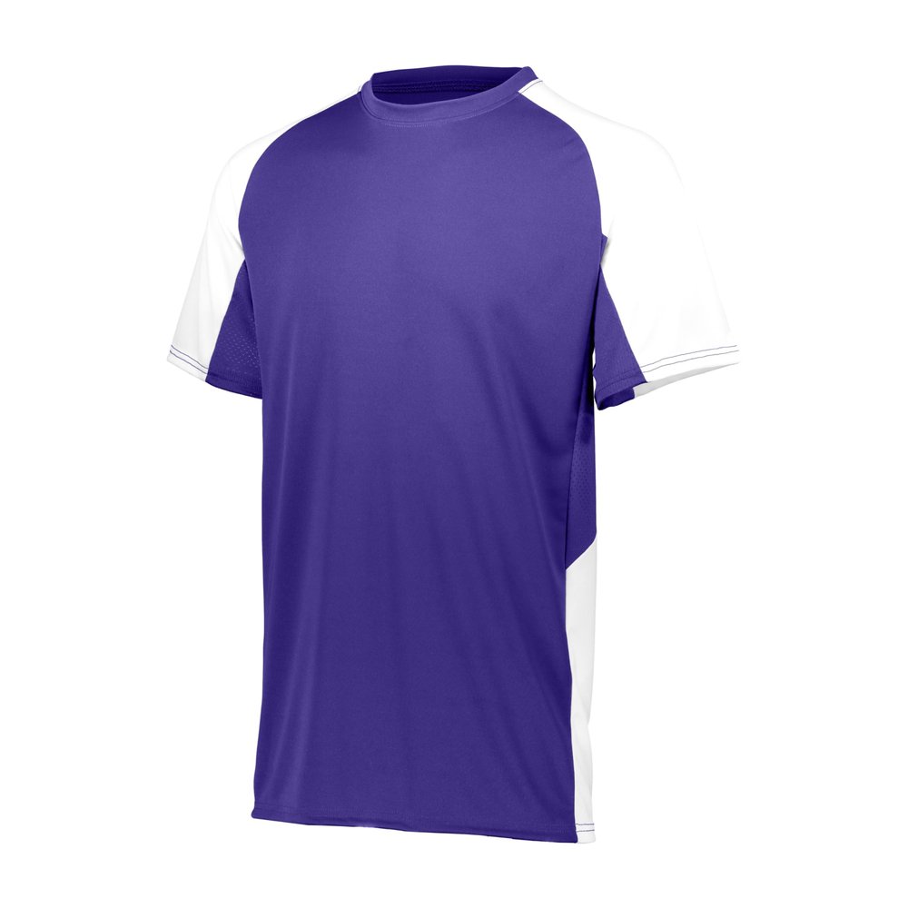 Augusta Sportswear Boys Cutter Jesey Purple/White