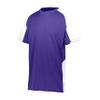 Augusta Sportswear Boys Cutter Jesey Purple/White view 1