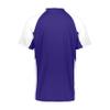 Augusta Sportswear Boys Cutter Jesey Purple/White view 3