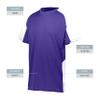 Augusta Sportswear Boys Cutter Jesey Purple/White view 4