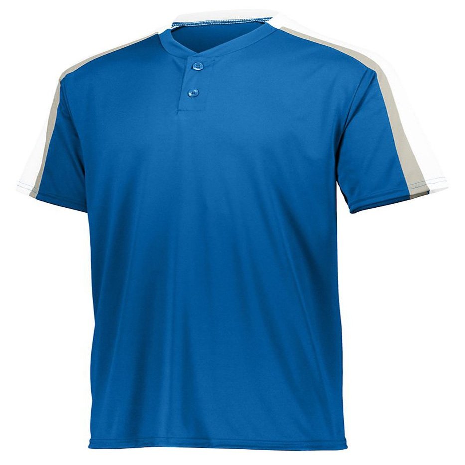 Augusta Sportswear Boys' Medium 1558, Royal/White/Silver Grey