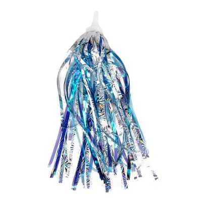 2 pcs Kids Bike Handlebar Streamers Ribbon Sparkle Tassel for Bicycle Scooter Blue