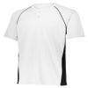 Augusta Sportswear Boys' Small 1561, White/Black view 1