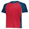 Augusta Sportswear Boys' Small 1561, Navy/Red/White view 1