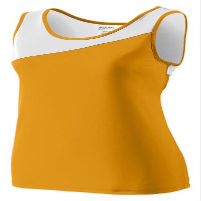 Augusta Sportswear Womens Accelerate Jersey M Gold/White