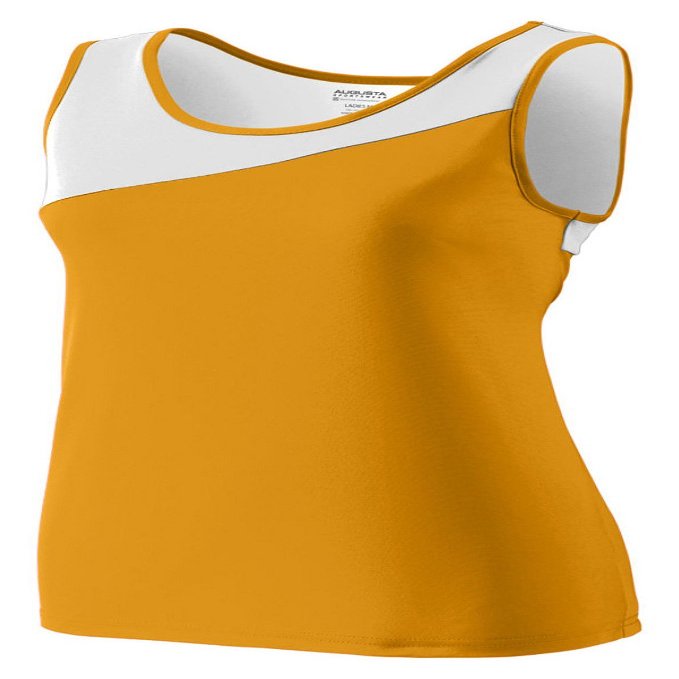 Augusta Sportswear Womens Accelerate Jersey M Gold/White