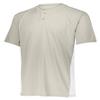 Augusta Sportswear Men's M 1560, Silver Grey/White, Medium view 1