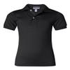 Jerzees Boys' SpotShield Short Sleeve Uniform Polo (2-Pack), Black, Small view 1