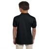 Jerzees Boys' SpotShield Short Sleeve Uniform Polo (2-Pack), Black, Small view 2