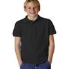 Jerzees Boys' SpotShield Short Sleeve Uniform Polo (2-Pack), Black, Small view 3
