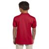 Jerzees Boys' SpotShield Short Sleeve Uniform Polo (2-Pack), True red, X-Large view 2