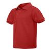 Jerzees Boys' SpotShield Short Sleeve Uniform Polo (2-Pack), True red, X-Large view 4