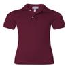Jerzees Boys' SpotShield Short Sleeve Uniform Polo (2-Pack), Maroon, Small view 1