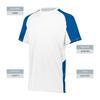 Augusta Sportswear Boys Cutter Jesey White/Navy view 4