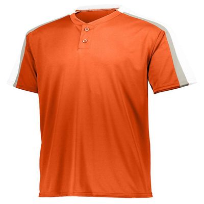 Augusta Sportswear Men's S 1557, Orange/White/Silver Grey, Small