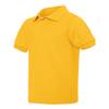 Jerzees Boys' SpotShield Short Sleeve Uniform Polo (2-Pack), Gold, Large view 2