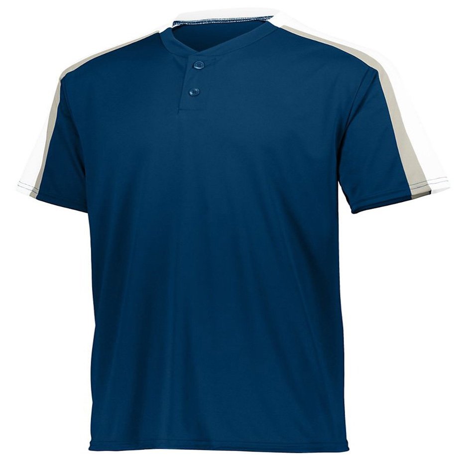 Augusta Sportswear Power Plus Jersey 2.0 XL Navy/White/Silver Grey