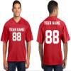 Custom 2-Sided & Double-Sided Jerseys for Men - Design Personalized T-Shirts, Tailored Team Uniforms, Unique Sports Apparel, Athletic Gear for Any Event or Team, True Red Large view 1