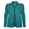 Cielo Women's Solid Basic Open Front Pockets Knit Sweater Cardigan Dark Green S view 2