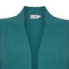 Cielo Women's Solid Basic Open Front Pockets Knit Sweater Cardigan Dark Green S view 3