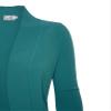 Cielo Women's Solid Basic Open Front Pockets Knit Sweater Cardigan Dark Green S view 4