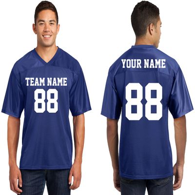 Custom 2-Sided & Double-Sided Jerseys for Men - Design Personalized T-Shirts, Tailored Team Uniforms, Unique Sports Apparel, Athletic Gear for Any Event or Team, True Royal Medium